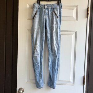 Guess Los Angeles Women’s Light Wash Zip Skinny Jeans Model MWS1A2C0209 Size 27